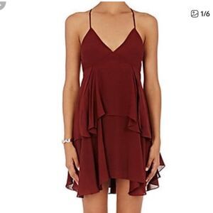A.L.C. ALC Thalissa burgundy silk cami dress sz 6